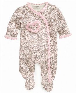 Little Me Baby Coverall, Baby Girls Leopard Print Footie   Kids   