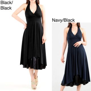 Evanese Womens Sexy Halter Neck Dress   Shopping   Top