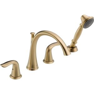 Delta Faucet T4738CZ Lahara Champagne Bronze  Two Handle with Handshower Roman Tub Faucets