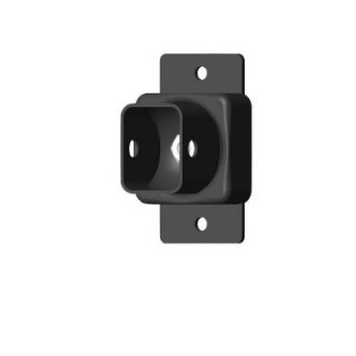 US Door & Fence Pro Series 1.75 in. x 3.25 in. Black Powder Coated Steel Fence Swivel Mounting Bracket (2 Pack) SMBFUS