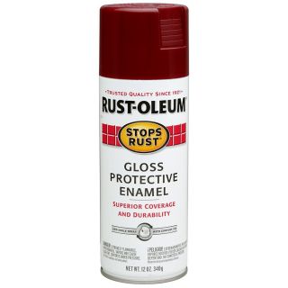 Rust Oleum Stops Rust Burgundy Rust Resistant Enamel Spray Paint (Actual Net Contents 12 oz)