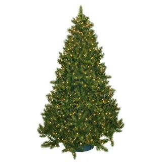 7.5 ft Pre Lit Fir Artificial Christmas Tree with White Incandescent Lights