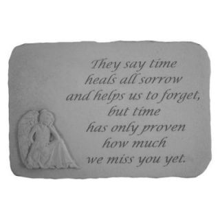 They Say Time Heals Memorial Stone   Angel Design