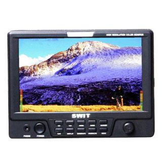 S 1070BS SWIT Electronics SWIT Electronics S 1070BS 7.0 High Resolution Color LCD Monitor with 169/43 Aspect Ratio, Composite In/Out, YUV In and Sony V Lock Battery Mount