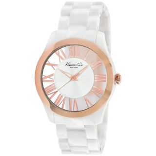 Kenneth Cole Womens 10026947 Classic Round Rose Gold tone Stainless