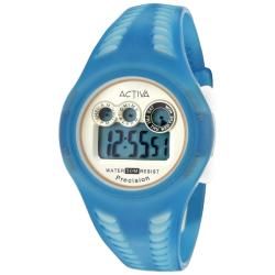 Activa Womens Light Blue & White Plastic Watch   14034939  