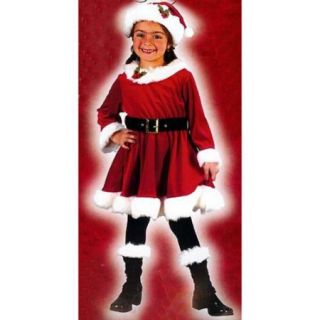Little Miss Santa 4 Piece Girl's Christmas Costume Size 24 Months   2T #7568