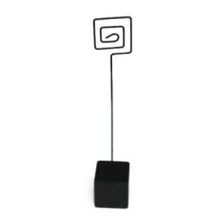 DARICE DT41230D1 David Tutera Card or Table Number Holder, Cube Base, 7 Inch, Black, 5 Per Pack