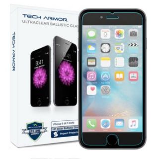 iPhone 6S Plus Screen Protector, Tech Armor Apple iPhone 6 Plus (5.5") Ballistic Glass (.3mm)   Maximize Resale Value   Max Clarity And Touch Accuracy