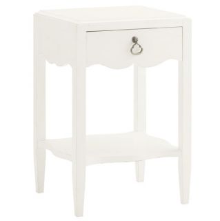 Tommy Bahama 543 622 Ivory Key Water Street Bedside Table in Antique White Somers Isle