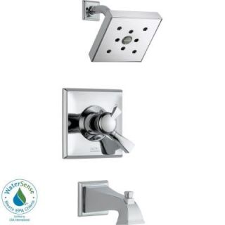 Delta Dryden 1 Handle H2Okinetic Tub and Shower Faucet Trim Kit in Chrome (Valve Not Included) T17451 H2O