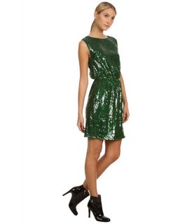 Armani Jeans Cinched Waist Sequin Dress Green, Clothing, Green, Women