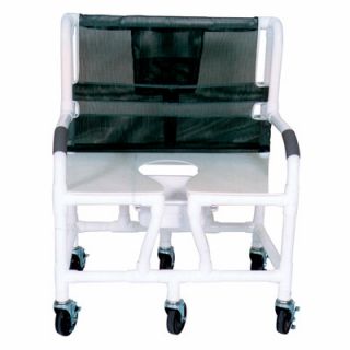 MJM International Bariatric Commode Shower Chair and Optional Sliding