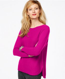 Charter Club Petite Cashmere High Low Sweater   Sweaters   Women