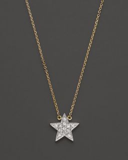Dana Rebecca Designs Diamond Julianne Himiko Star Necklace in 14K White Gold with 14K Yellow Gold Chain, 16"