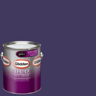 Glidden Team Colors 1 gal. #NFL 167B NFL Baltimore Ravens Purple Semi Gloss Interior Paint and Primer NFL 167B SG 01