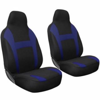 Oxgord 2 Piece Integrated Flat Cloth Bucket Seat Covers, Universal Fit for Car/Truck/Van/SUV, Airbag Compatible