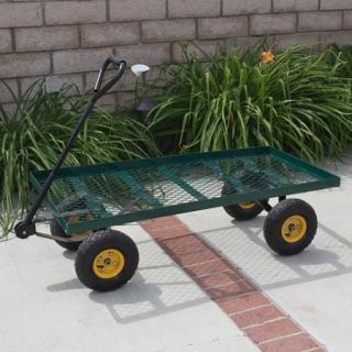 Wagon Garden Cart Nursery Trailer Heavy Duty Cart Yard Gardening Patio New