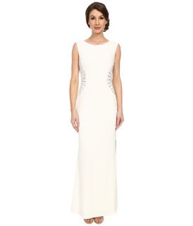 Laundry by Shelli Segal Embellished Side Jersey Gown