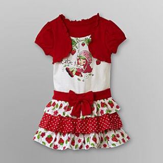 Strawberry Shortcake Infant & Toddler Girls Tiered Dress   Baby