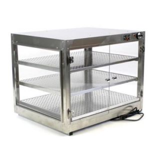 HeatMax Commercial Countertop Food Warmer With Water Tray 30x24x24 Display Case