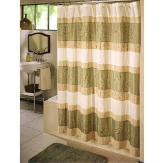 Ex Cell Home Fashions Wasabi Fabric Shower Curtain