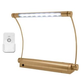 Rite Lite Wireless Gold 8 LED Picture Light with Remote Control LPL606XLGRC