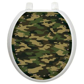 Youth Army Camouflage Toilet Seat Decal by Toilet Tattoos