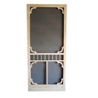 Screen Tight 36 in. x 80 in. Colonial Wood Unfinished Screen Door WCOL36
