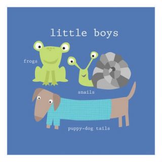 Oopsy Daisy Frogs, Snails, And Puppy Dog Tails Canvas Art