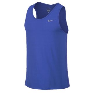 Nike Dri FIT Contour Singlet   Mens   Running   Clothing   Game Royal/Reflective Silver