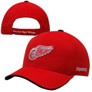 Reebok Detroit Red Wings Youth Basic Structure Adjustable Hat   Red