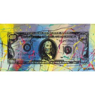 Jaxson Rea ''One Hundred Dollar Ben'' by Steve Kaufman Graphic Art on Wrapped Canvas