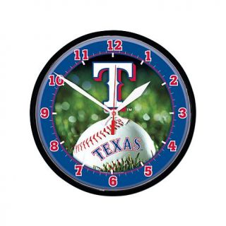 WinCraft MLB Round Wall Clock   Texas Rangers   7795357