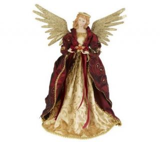 Angel Tree Topper with Metal Wings by Valerie —
