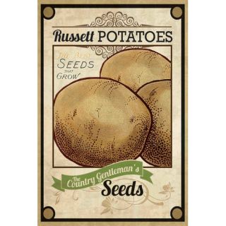 Seed Packet Potatoes Painting Print on Wrapped Canvas by Marmont Hill