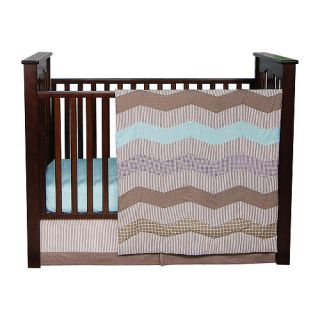 Trend Lab Cocoa Mint 3 Piece Crib Bedding Set   Taupe/Mint Green    Trend Lab
