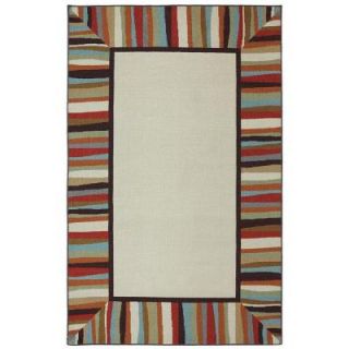 Mohawk Home Patio Border 5 ft. x 8 ft. Outdoor Printed Patio Area Rug 379964