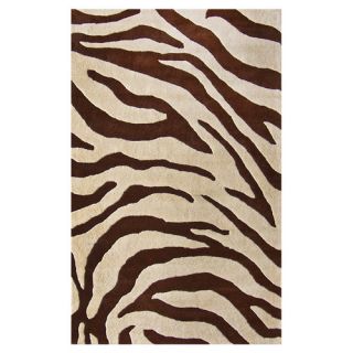 nuLOOM Moderna Brown Zebra Print Area Rug