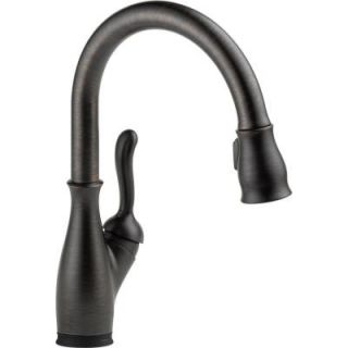 Delta Leland Single Handle Pull Down Sprayer Kitchen Faucet with Touch2O and MagnaTite Docking in Venetian Bronze 9178T RB DST
