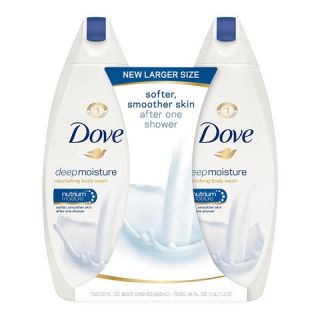 Dove Deep Moisture Body Wash 22 oz, Twin Pack