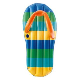 Blue Wave Beach Striped Flip Flop 71 in. Inflatable Pool Float NT1773