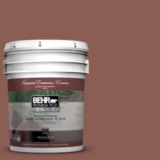 BEHR Premium Plus Ultra 5 gal. #S170 6 Red Curry Eggshell Enamel Interior Paint 275305