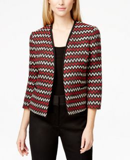 Kasper Chevron Print Tweed Blazer   Jackets & Blazers   Women
