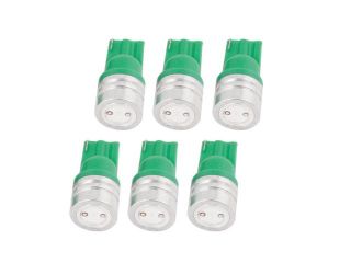 6pcs 1W T10 168 W5W LED SMD Car Auto Wedge Side Light Parking Lamp Bulbs Green