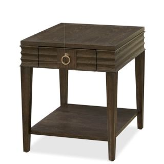 California Brown Wooden End Table with Drawer   19093919  