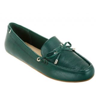 Isaac Mizrahi Live Leather Moccasins with Bow —