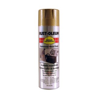 Rust Oleum High Performance Gold Hammered Rust Resistant Enamel Spray Paint (Actual Net Contents 15 oz)