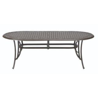 Home Decorators Collection Scroll Bronze All Weather Cast Oval Patio Top Dining Table 9229020220