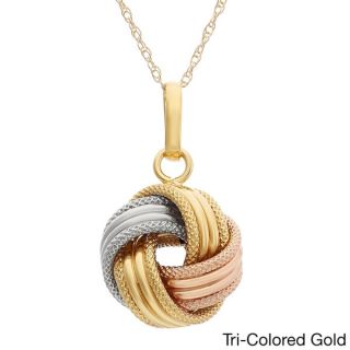 Gioelli 14k Yellow Gold High Polished Interlocking Circles Necklace